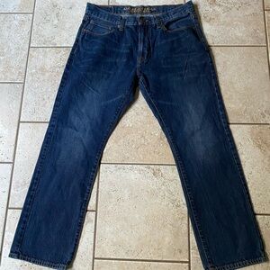 American Eagle Original Slim Straight Jeans, Medium Wash, 33x30, Good Condition